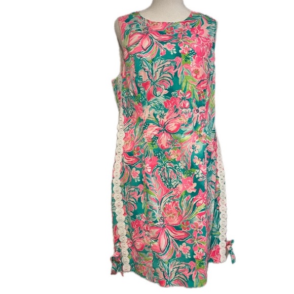 Lilly Pulitzer, NWT Mika Floral Sleeveless shift Dress , Size 12 - Picture 1 of 9